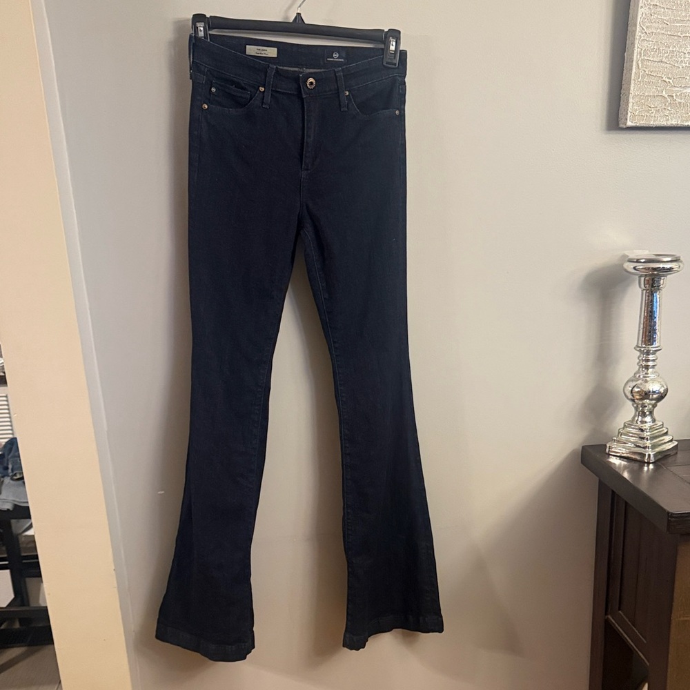 AG Adriano Goldschmied Dark Blue Flare Jeans